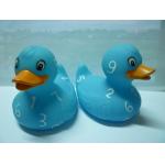 Phthalate Free Letter Printed Weighted Rubber Ducks Toy With Camouflage Design