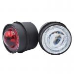 High Reflection Small Glass Road Stud Reflective Road Stud Solar Flashing Light Cat Eyes for sale