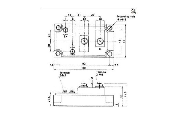 IGBT Power Module 1DI200ZA-100 POWER TRANSISTOR MODULE FUJITSU IGBT Power Module