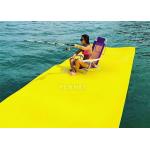 Yellow Inflatable Water Games Sea Pool EVA Floating Mat for sale