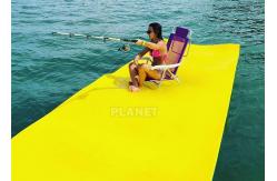 China Yellow Inflatable Water Games Sea Pool EVA Floating Mat supplier