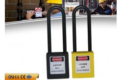 China ZC-G31L Safety Lockout Padlocks  Non-Conductive Nylon Long Shackle ABS Body supplier