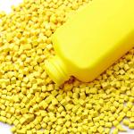 Antiblock EVA Foaming Agent Masterbatch Yellow Color For Cosmetic Bottle Molding for sale