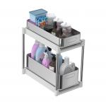 Efficiently Organize With Under Sink Organizer Standing Storage Rack for sale
