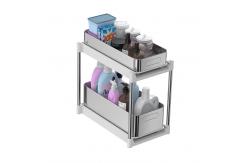 China Efficiently Organize With Under Sink Organizer Standing Storage Rack supplier