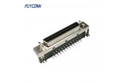 China 1.27mm Right Angle PCB SCSI Connector, 50Pin Female Servo Connector supplier