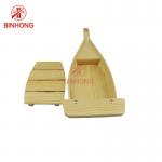 100% Natural Bamboo 23'' Sushi Boat Tray For Restaurant for sale