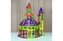 China Custom Logo Magnetic Construction Toys Castle Magnetic Shapes Building Sets supplier