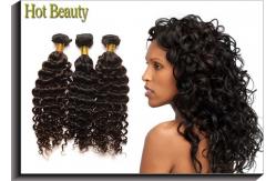 China 3.5oz Peruvian Deep Curly Weave / 26 Inch Peruvian Water Wave Weave supplier
