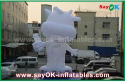 China Custom Inflatable Cartoon Characters White Cattle 10m Height supplier