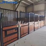 China Secure Easy Install Free Standing Horse Stall Panels Bamboo Wood Interlock Stable Boxes for sale