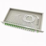 1*32 Lc Apc Duplex With Steel Tube Rack Mount Type Fiber Optic Plc Splitter for sale