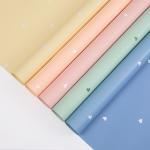 Valentine's Day Heart-Print Oya Paper Waterproof Solid Color Floral Wrapping Paper for Bouquets Florist Grade 56cm*56cm Customized for sale
