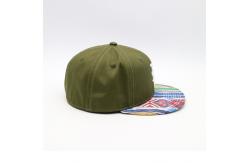 China High Breathability Cotton Custom Flat Brim Snapback Cap Embroidery supplier