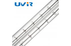 China Transparent Double Quartz Halogen Heating Tube Infrared Accessories supplier