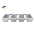 RK Bakeware China- 4 Straps Nonstick Aluminum Loaf Pans/ Aluminumized Bread Pan for sale