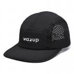 5 Panel Camper Hat with Sports Mesh Sweatband and Flat Brim Shape Laser Cutting Panel for sale