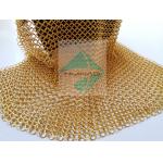 Electro Plated Gold Color Chain Mail Metal Ring Mesh Is For Decorating Ceiling LampTreatments for sale