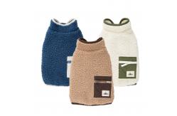 China Polar Fleece Pet Casual Vest With Back Pocket Winter Wearing Clothes supplier