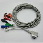 Compatible GE Dynamic Holter ECG Cable 7 Leads One Piece Snap 16 Pin Medical Material for sale