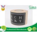 Custom Printing Black Flood Coat Kraft Packaging Tape With Logo Design 2 Inch Wide for sale