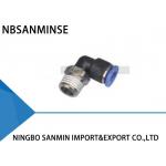 PLN Plastic Pneumatic Parts Push In Air Male Elbow Fitting Quick Connect Components Sanmin for sale