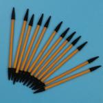 TX750 Lint Free Orange Handle Mini Pointed Sponge Stick Double Ended Small Cleanroom Foam Swab For Detailing Cleaning for sale