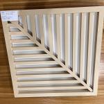 Extruded Baffle Aluminum Metal Ceiling Screen 600x600x30mm Light Weight for sale