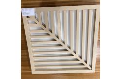 China Profile Size 600x600x30mm Extruded Baffle Aluminum Screen And Frame Baffle 30x30mm supplier