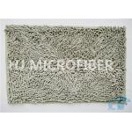 Plush Big Chenille Rubber Backing Non-Slip Microfiber Kitchen Floor Mat Grey for sale