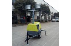 China Mobile Lighting Vehicle 200w*4LED Lighting Hand Lift Lighthouse 6kw Diesel Generator supplier