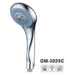 Titanium Brushed Brass Hand Shower Spray Thumb Tab Chrome Hand Held Shower Head