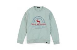 China Fleece Fabric Plain Crew Neck Sweatshirt Unisex Long Sleeve Jumper Pullover supplier
