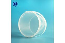 China Single Handle Transparent Plastic Bucket PP Round Cover  Yogurt Packing supplier