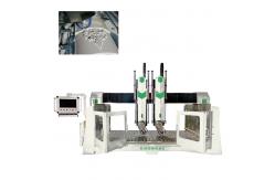 China 15kw Double Heads CNC Stone Carving Machine Granite Marble Arc Slab supplier