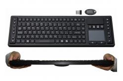 China Wireless Waterproof Keyboard SKB-85-WL With Touchpad Mouse USB Receiver supplier
