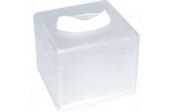 China Acrylic Frosted Bathroom Tissue Box Holders Square 140*140*H145mm supplier