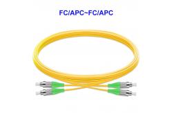 China 3m Yellow Duplex Single Mode Fiber Optic Cable FC APC To FC APC supplier