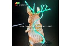 China Whimsical Mouse Lantern With Glowing Green Antlers | Animals Lantern Collection supplier