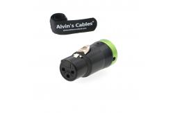 China Low Profile Aluminum 3 Pin Female XLR Connector For Audio Devices supplier