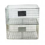 Logistics 1.5T Capacity 1200mm Height Collapsible Metal Cage for sale