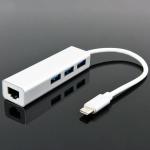 Multi - Function Type - C Transfer Network Card 3.1 USB + Turn Rj45 Gigabit Network Card +3.0 USB HUB Free Drive for sale