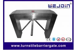 China Vertical Pedestrian Tripod Half Height Turnstile , Automatic Gate Barrier Rfid Card Reader supplier