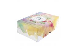China Floweral 2mm Rigid Cardboard Gift Boxes With Lids CMYK Printing supplier
