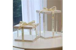 China Unique Clear Cake Containers - 4-12 Inch Sizes, Customizable. SEO-Optimized! supplier