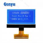 2.15 Inch 128x64 Graphic LCD Screen STN White On Blue 34PIN Soldering FPC for sale