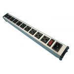 10 Way Rack Mount PDU Power Distribution Unit With Surge Protection Customized