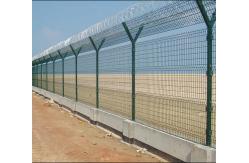 China Rot Proof Airport Perimeter Fencing Galvanized 2.4m Height High Safety supplier
