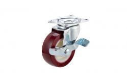 China Light Duty PU Furniture Casters , Polypropylene Caster Wheels Customized supplier
