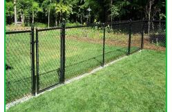 China anti corrosion Powder Coated 8 Ft Chain Link Fence Gate supplier